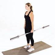 Barbell One-Arm Side Deadlift Demonstration