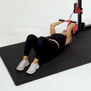 Cable Low Tricep Extension (Supine) Demonstration