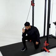 Cable Kneeling Tricep Extension Demonstration
