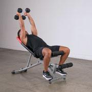 Dumbbell Incline Tricep Extension Demonstration