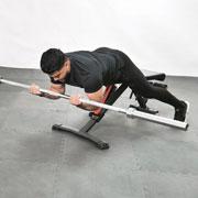Barbell Spider Curl (Prone) Demonstration