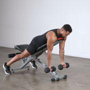 Dumbbell Incline Spider Curl Demonstration