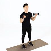 Dumbbell Reverse Bicep Curl  Demonstration