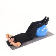 Stability Ball Crunch Demonstration
