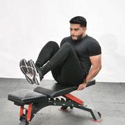 Seated Bench Leg Pull-In Demonstration