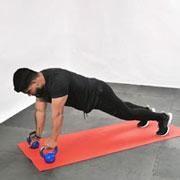 Kettlebell Renegade Row Demonstration