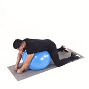 Stability Ball Weighted Hyperextension Demonstration