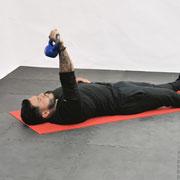Kettlebell One-Arm Floor Press Demonstration