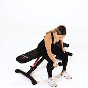 Dumbbell Supinated One-Arm Wrist Curl Demonstration