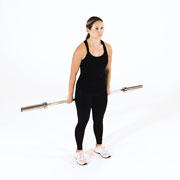 Barbell Behind the Back Shrug Demonstration