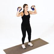 Kettlebell Push Press Demonstration
