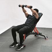 Dumbbell Front Incline Raise Demonstration
