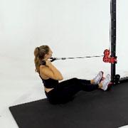 Cable Rope Row to Neck Demonstration