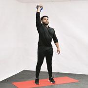 Kettlebell One-Arm Para Press Demonstration
