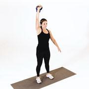 Kettlebell One-Arm Push Press Demonstration