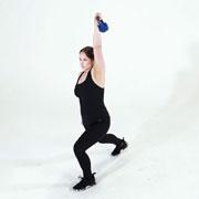 Kettlebell One-Arm Split Jerk Demonstration