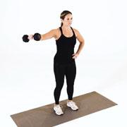 Dumbbell One-Arm Lateral Raise Demonstration