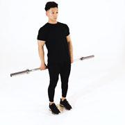 Barbell Round the World Shoulder Stretch Demonstration