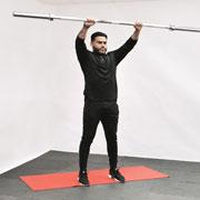 Barbell Overhead Front Raise Demonstration