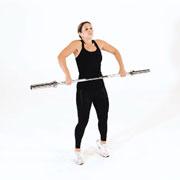Barbell Clean Pull Demonstration