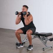 Dumbbell Bench Squat  Demonstration