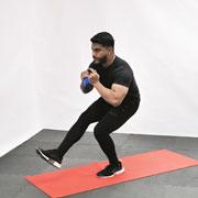 Kettlebell Pistol Squat Demonstration