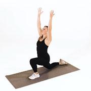 Crescent Moon Pose Demonstration