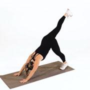 Downward Facing Dog Single-Leg Demonstration