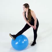 Stability Ball Hamstring Contract Relax  Demonstration
