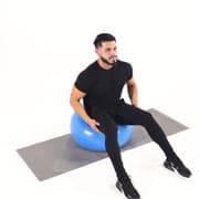 Stability Ball Head Tilt Demonstration