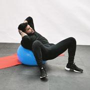 Stability Ball Side Crunch Demonstration