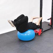 Stability Ball Reverse Crunch Demonstration