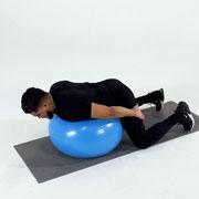 Stability Ball Back Extension Demonstration