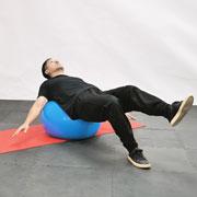 Stability Ball Single-Leg Bridge Demonstration