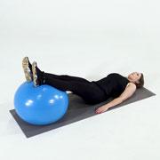 Stability Ball Bridge Demonstration