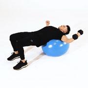 Dumbbell One-Arm Fly (Stability Ball) Demonstration