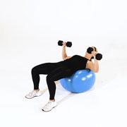 Dumbbell Press (Stability Ball) Demonstration