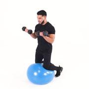 Dumbbell Cobra (Stability Ball) Demonstration