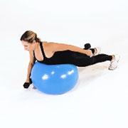 Dumbbell Alternating Cobra (Stability Ball) Demonstration