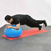 Stability Ball Plank with Hip Abduction Demonstration