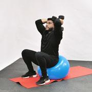 Dumbbell French Press (Stability Ball) Demonstration