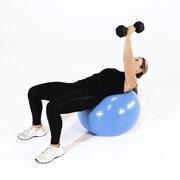 Dumbbell One-Arm French Press (Stability Ball) Demonstration