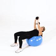 Dumbbell Pullover (Stability Ball) Demonstration