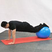 Stability Ball Jack Knife Push-Up Demonstration