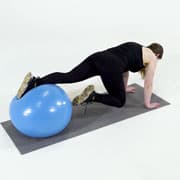 Stability Ball Single-Leg Hip Rotation Demonstration