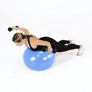 Dumbbell Posterior Fly on Stability Ball Demonstration