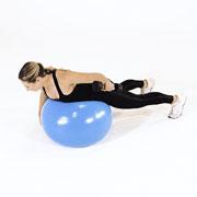 Dumbbell One-Arm Posterior Fly on Stability Ball Demonstration