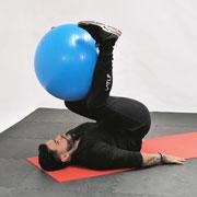 Stability Ball Reverse Crunch Demonstration