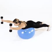 Dumbbell Shoulder Raise (Stability Ball) Demonstration