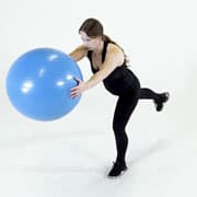 Stability Ball Stork Stance Demonstration